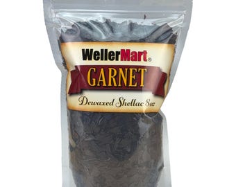 Dewaxed Garnet Shellac Flakes 1/2 lb, or 8 oz, Quality, Antique Restoration