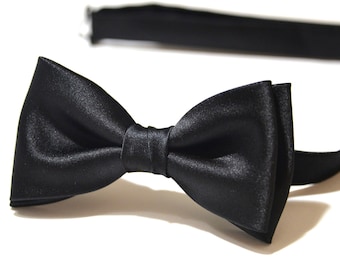 Black Bow Tie Chain Men's Wedding Bow Tie Luxury Bow - Etsy