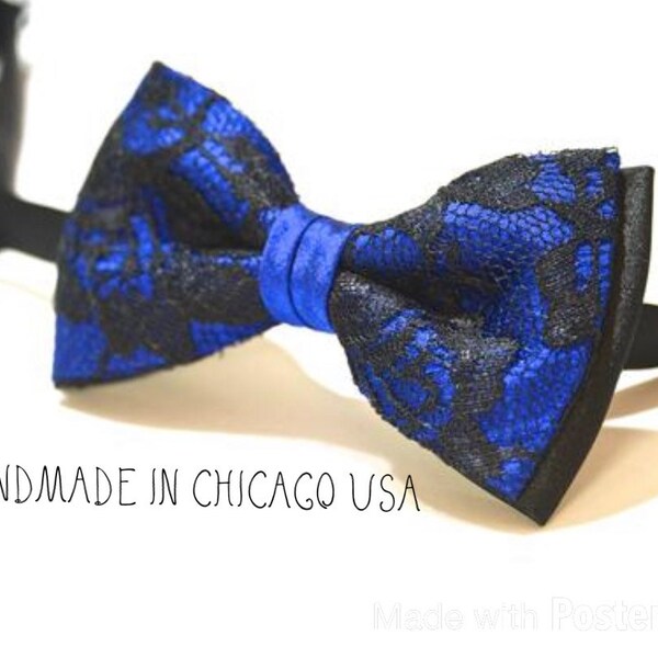 Lace Bow Tie Etsy