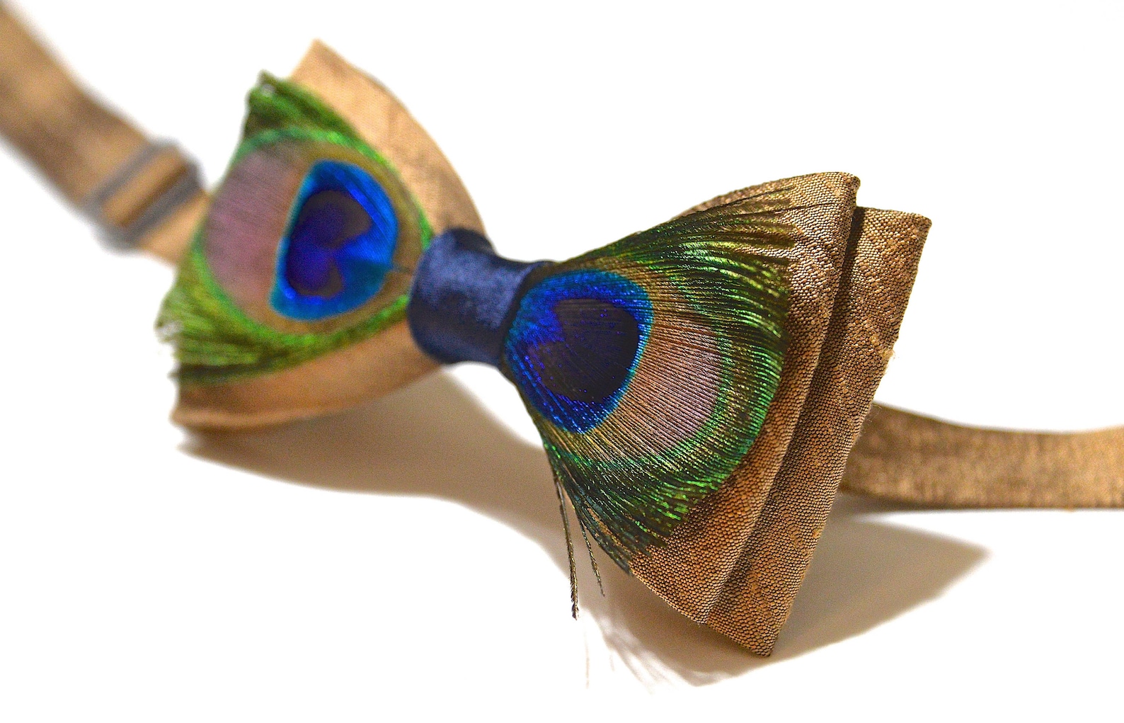 Mens Bow Tie Bronze Bow Tie Peacock Feather Bow Wedding Bow Etsy