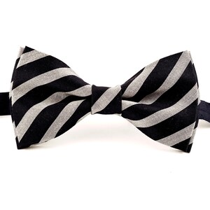 Striped Bow Tie: Matching Dad and Son Cotton Bowtie