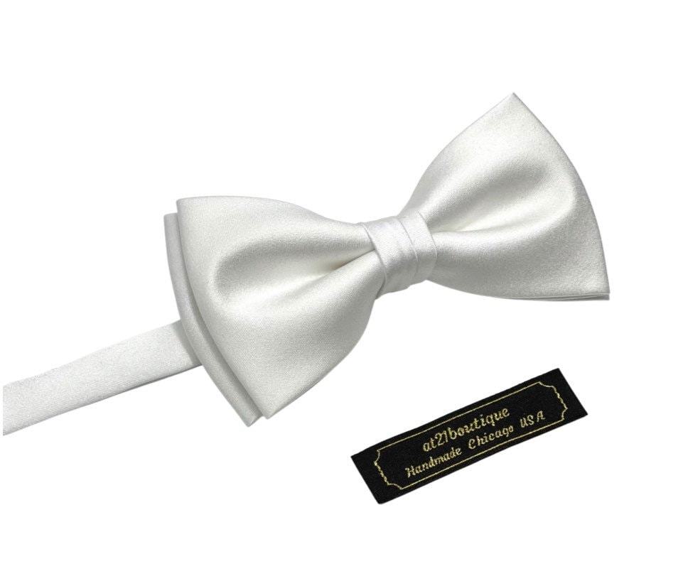 white bow tie wedding
