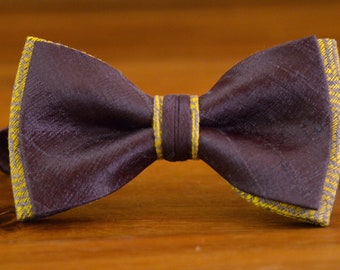 Mens Bow Tie Purple Bow Tie Wedding Bow Tie Bow Tie for Men Gift for Men Gift for Dad Gift Gift for Husband Silk Bow Tie Wedd bow tie TieBow