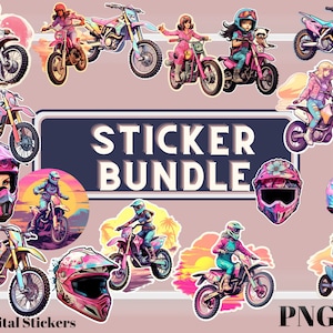 Pacchetto adesivi Motocross Girly