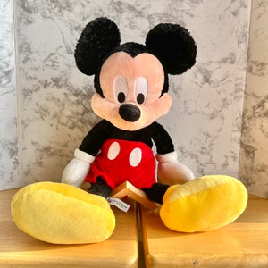 Disney Mickey Mouse Plush, Walt Disney World Resorts Mickey Doll, 18", 1990s Vintage Disney Toy, Excellent condition