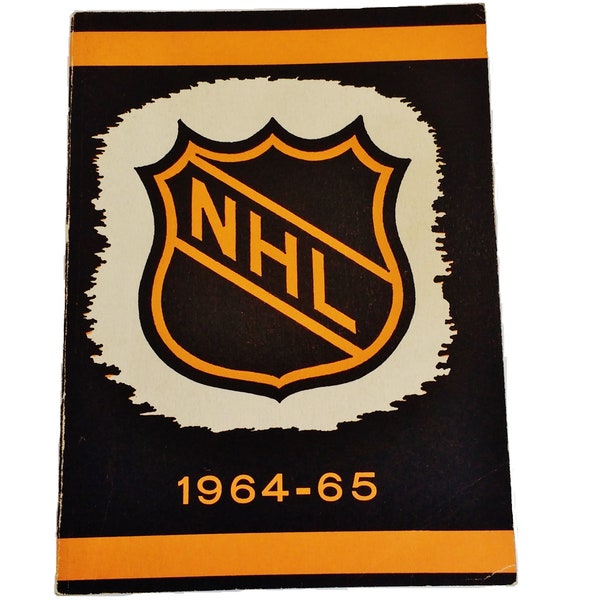 1964-1965 National Hockey League, NHL Press Radio Media Guide, Jim Hendy Who's Who, Collectible Sport Memorabilia, Hockey Reference Stats