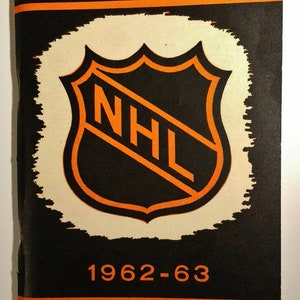 Vintage 1962-1963 NHL Media Guide: Hockey History & Stats