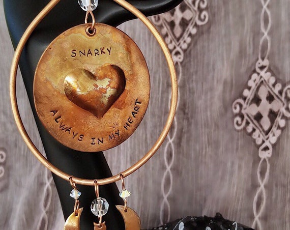 Personalized Pet Memorial for Single Pet, Choice of Charms and Sentiment, Keepsake Ornament/Memorial, Remembrance of Companion Animal
