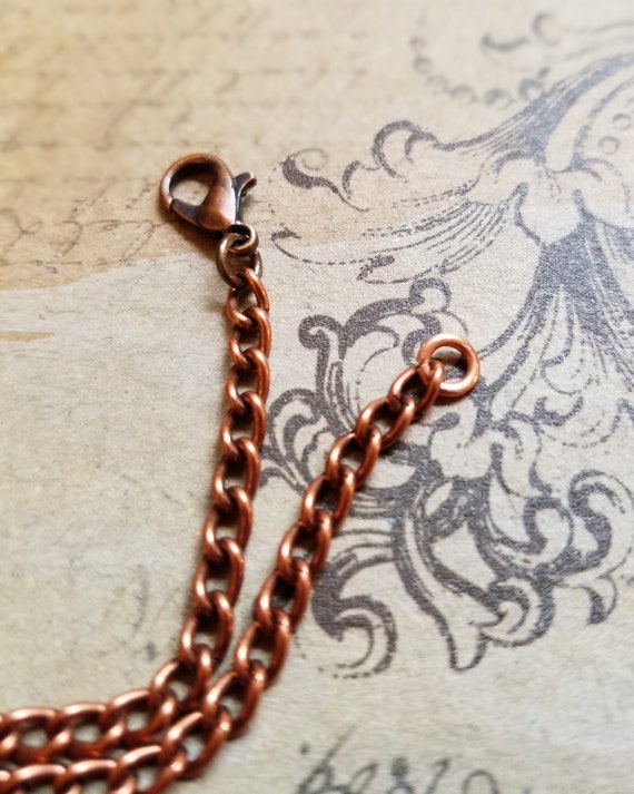18” Copper Chain Necklace, Vintaj Copper Plated Brass, Hypoallergenic
