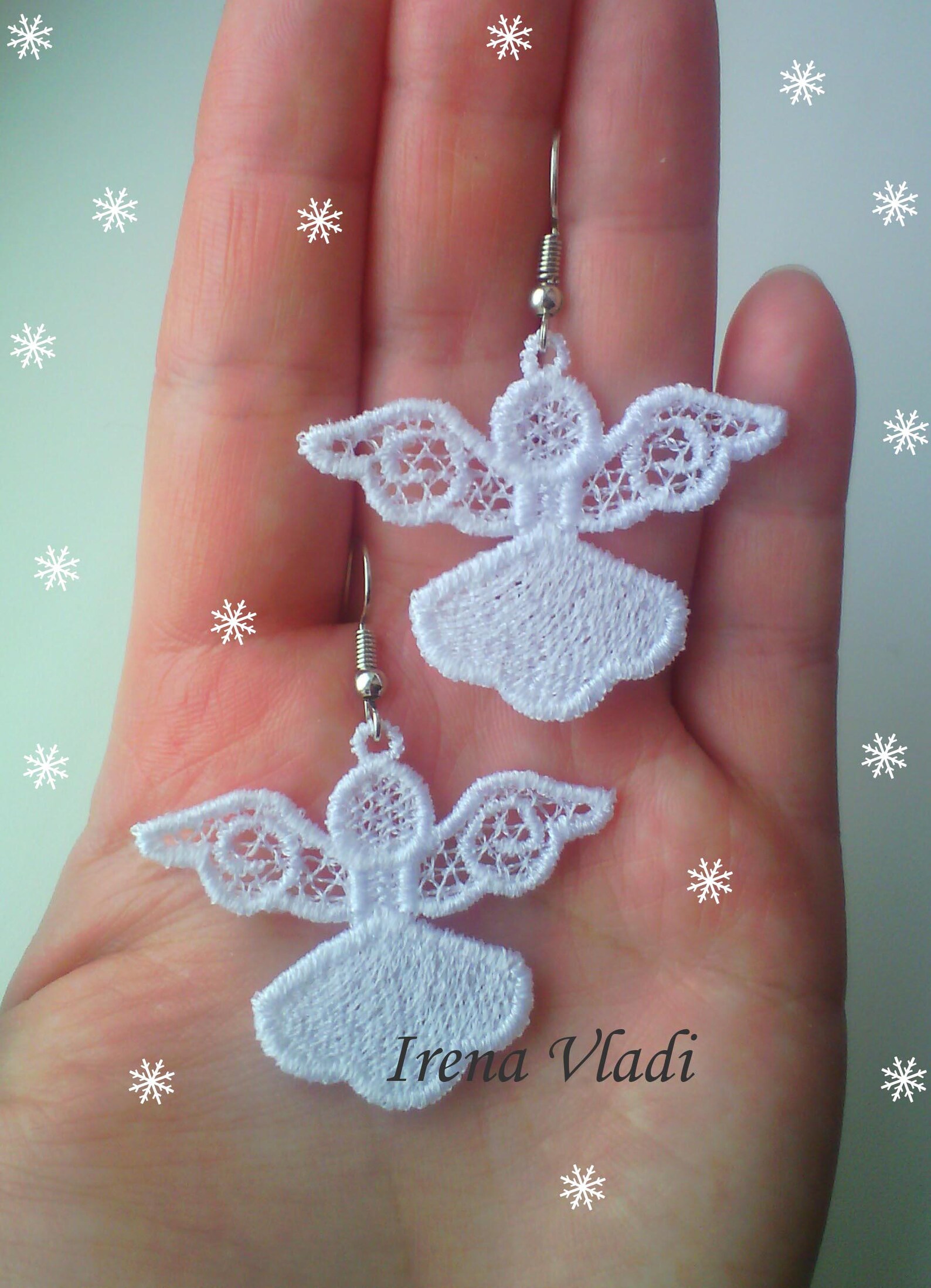 Fsl jewelry christmas angel earrings free standing lace  etsy Fsl jewelry christmas angel earrings free standing lace  etsy