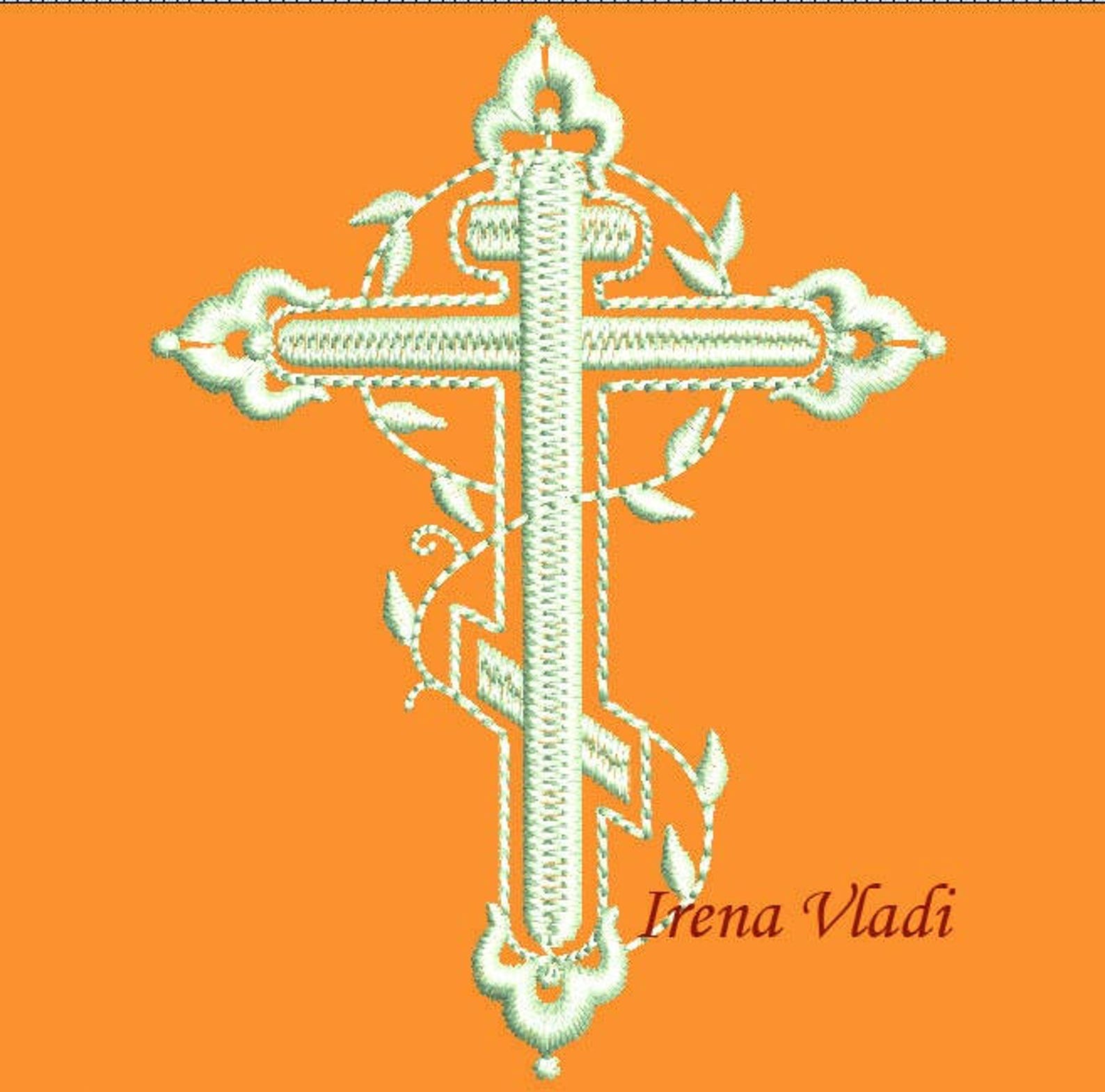Orthodox Christian Cross Machine Embroidery Design 4x4 Etsy