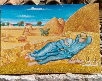 Large Original Paintings, Art Reproductions, Oil Painting, Landscapes, Ears of Wheat