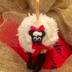 Children&#39;s Room Decoration, Wool Decorative Sheep, Christmas Tree Ball