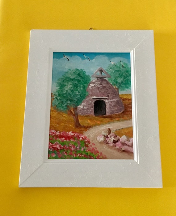 Dipinti Miniature Trullo Puglia Mini Quadri Etsy