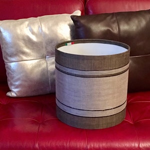 Lampshade for Lamps, Fabric Drum Lampshade, Large Lampshade, Linen lampshade