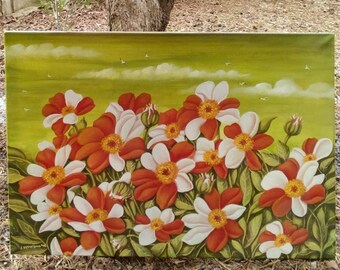 Oil on Canvas, Large Original Paintings, Landscapes, Flowers