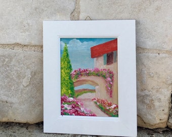 Miniature Paintings, Apulian Landscapes, Mini Paintings, Customizable Paintings, Shabby Frames