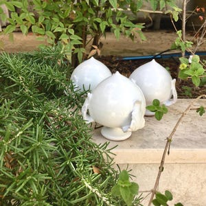 Pumo Pugliese Set, Puglia Ceramics, Lucky Charm, White Pumo, Purity, Favors and Original Gift Ideas