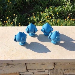 Pumo Puglia in Set, Pumo Turquoise, Apulian Artisan Ceramics, Pumo Lucky Charm, Original Gift Idea and Favors