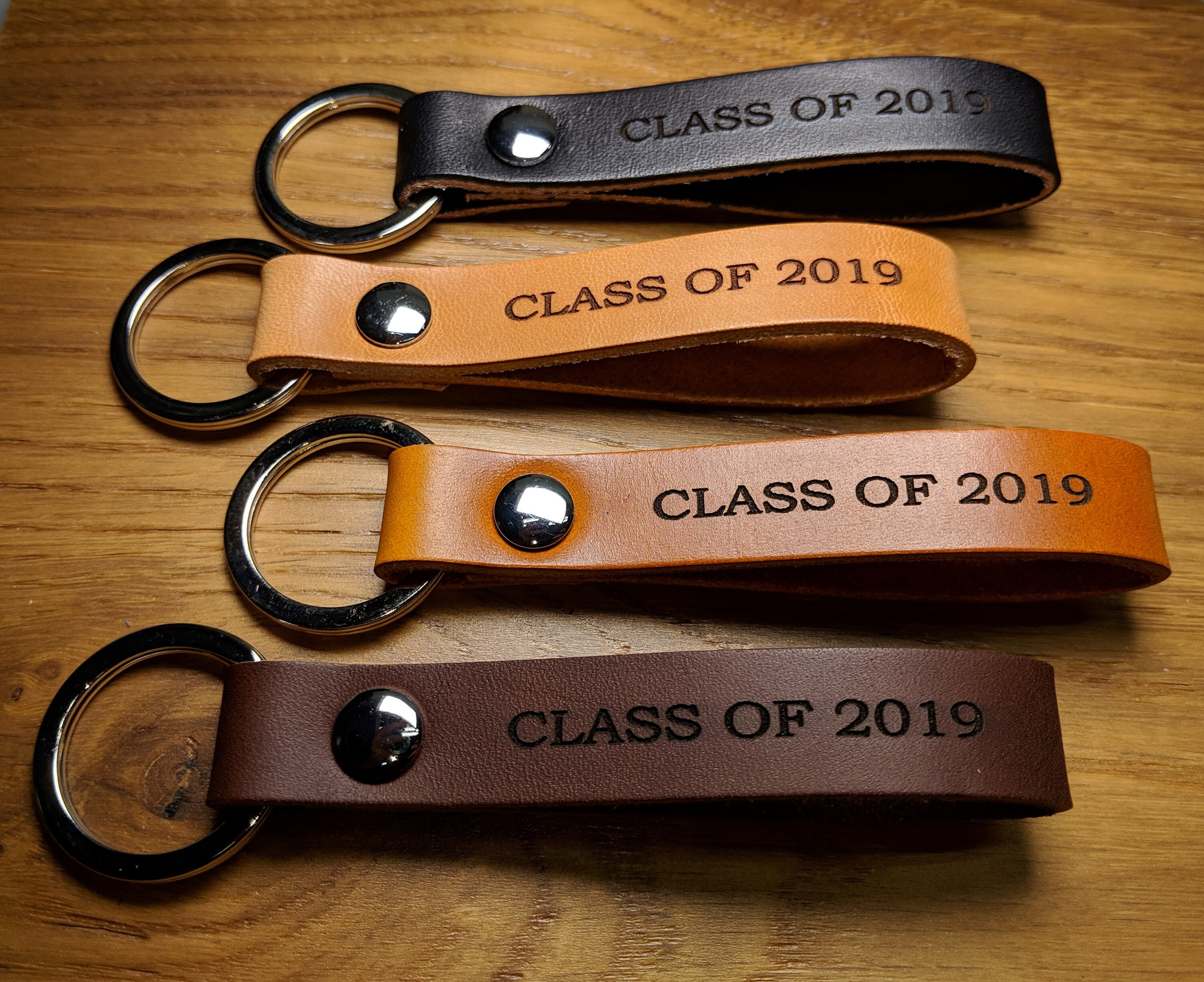 Personalized Graduation Gift Leather Keychains Class of Etsy