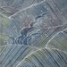 13.8"w. x 40.7"l. Japanese vintage silk kimono fabric, kimono silk, silk scraps, kimono scraps, wave, rough sea 3167A
