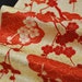 13.3"w. x 59.6"l. Japanese vintage silk kimono fabric plum blossom 3155D