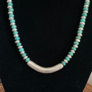 Silver and Turquoise Necklace