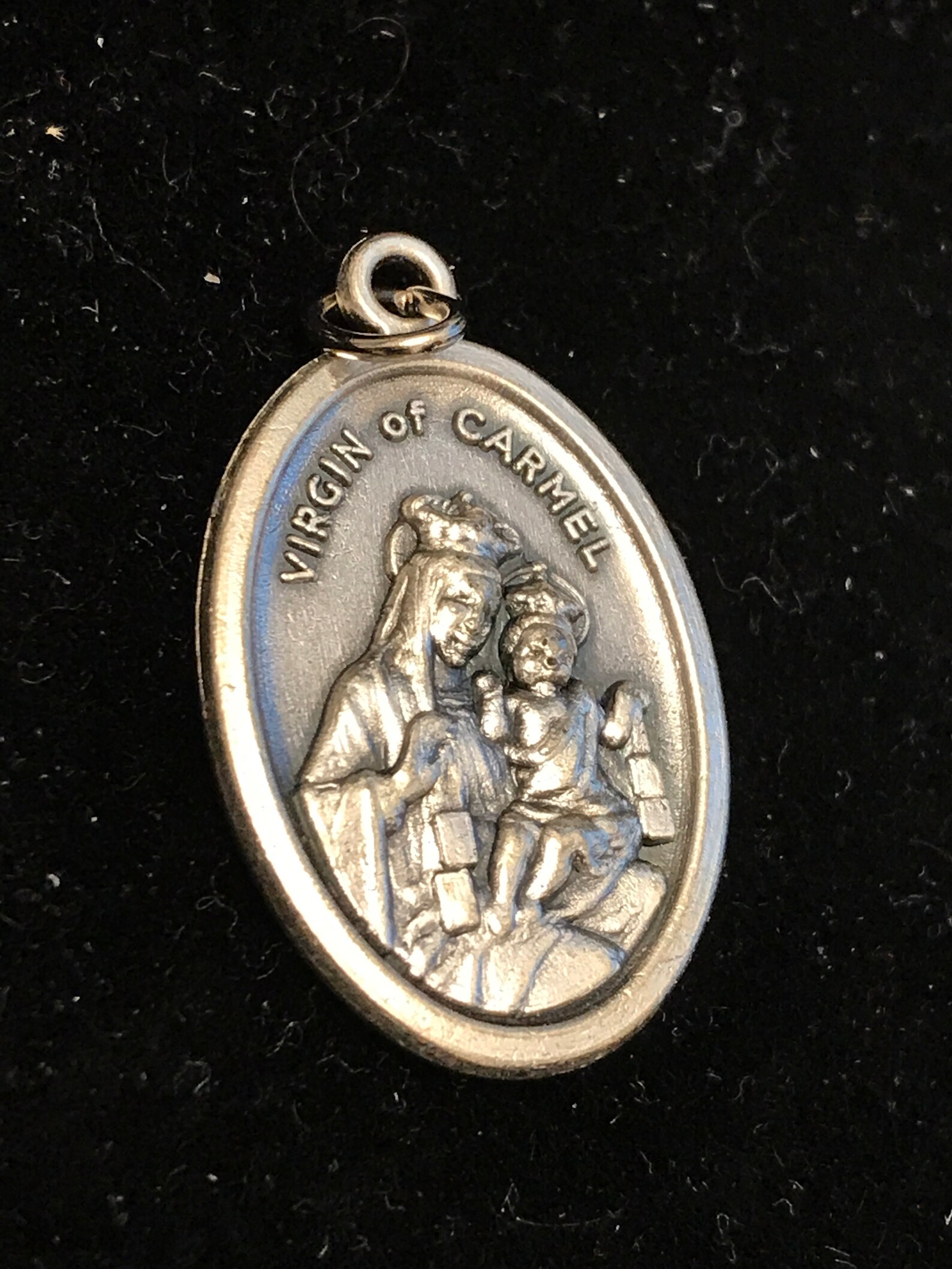 Medal of Our Lady of Mount Carmel Virgin of Carmel 1 Inch Etsy