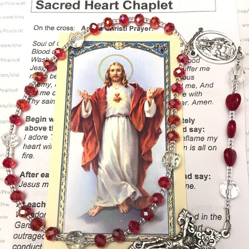 Sacred Heart of Jesus Medal Limited Stock French Enamel - Etsy