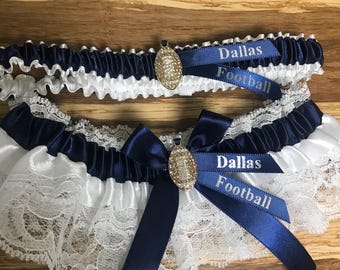 Dallas Football lace garter set.