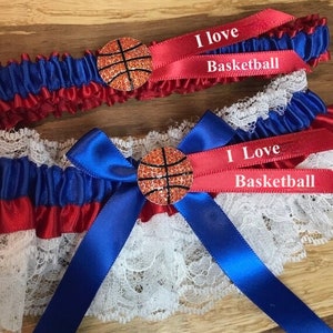 Basketball sports garter set.