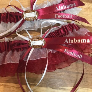 Alabama garter set.  Custom sports garters.  Garters.