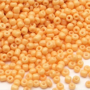Perle di vetro roccioso opaco 2mm (12/0), rosa salmone, 20g Circa 1600 pz
