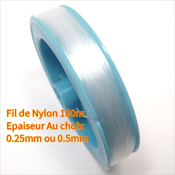Nylon Cord Transparent Fishing Line, 100m Spool, Choice of