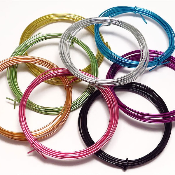 Aluminum wire Thickness 1mm Length 2 Meters Colors of your choice