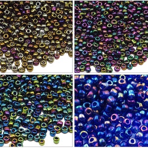 Opaque AB Glass Seed Beads 2mm Color of your choice 20g approx. 1600 pearls