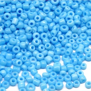 Rock Beads Vetro Opaco 2mm (12/0) Azzurro Cielo 20g Circa 1600 pz