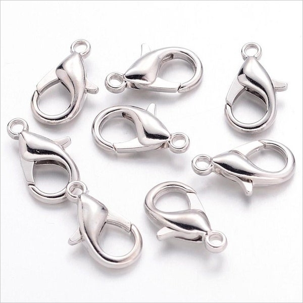 Set of 20 Silver Plated Metal Carasps for Necklaces and Bracelets + Rings Offered