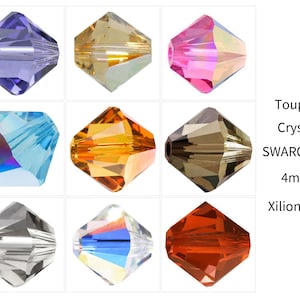 Lot of 20 Spinning Top Beads 4mm in SWAROVSKI Crystal 5328 XILION