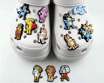 7 PCs Bluey Shoe Charm | Shoe charms | Cute Bluey Dog Charms | Bluey croc Jibbitz | Bluey Shoe Charms | Bluey Croc Charms