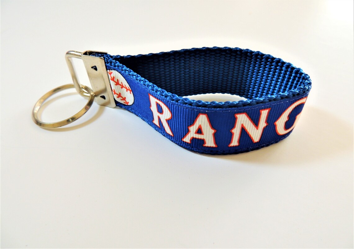 Texas Rangers Inspired Keychain Etsy