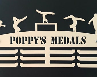 Personalised acrylic medal holder 300mm wide