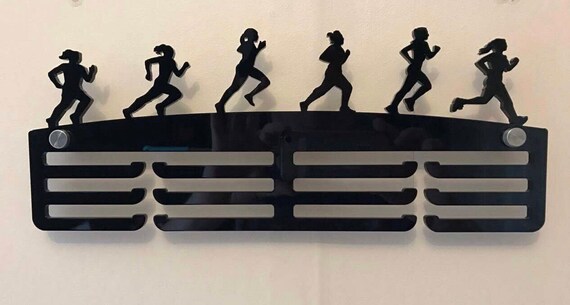 Personalised Running Runner Medal Hanger//Holder 3D Printed Athlete