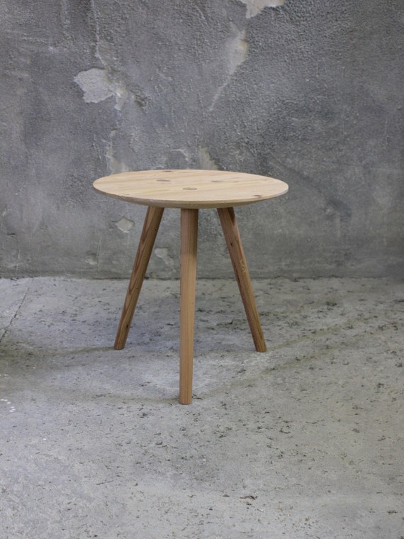 Small Ida Spruce Old Wood Side Table Storage Table Stool Etsy