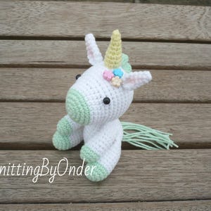 Unicorn stuffed toy, Crochet unicorn handmade doll, Unicorn gift, Rainbow unicorn toy, Unicorn plush, Cute little unicorn