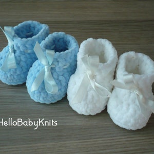 Zapatos de bebé de crochet, Botitas de bebé de crochet, Botitas de bebé niño, Botitas para recién nacido, Regalo para bebé nuevo, Regalo para niño recién nacido, Zapatillas de bebé