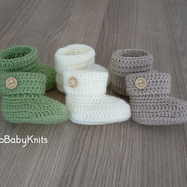 Crochet baby booties, Newborn baby booties, Crochet baby shoes, New baby gift