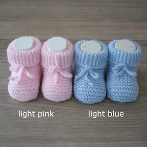 Knit baby booties, Newborn booties, Crib shoes, Baby girl booties, Baby boy booties, Baby slippers, Infant shoes