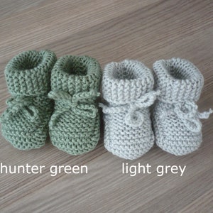 Newborn booties, Newborn shoes, Hand knitted gender neutral baby booties, New baby gift