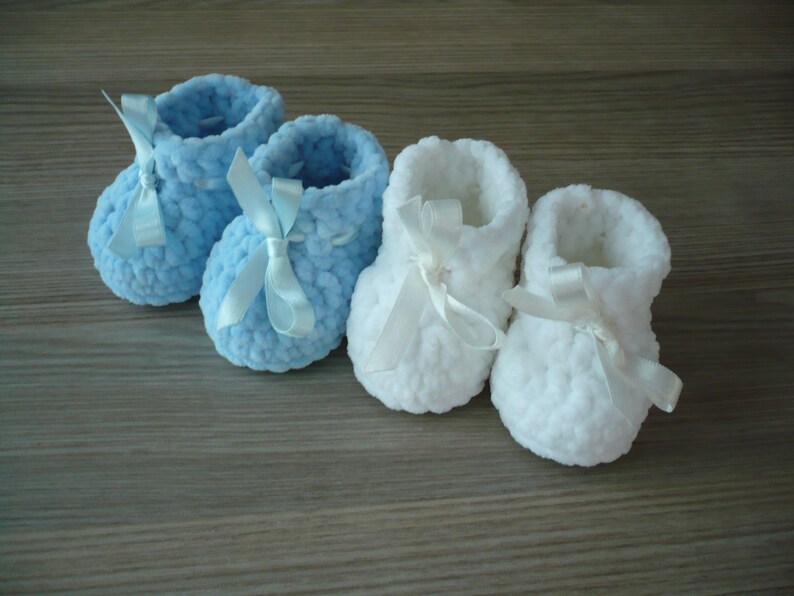 Crochet baby booties, Newborn shoes, Newborn booties, New baby gift